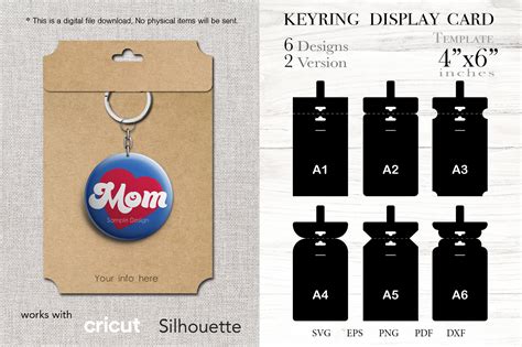 Download 158+ keychain card template svg Creativefabrica